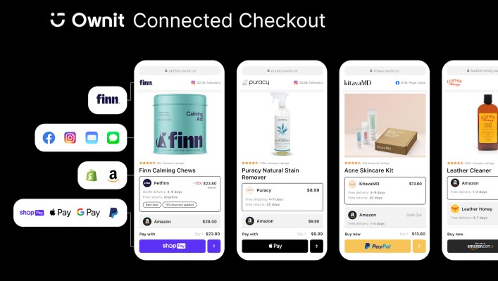 Ownit helps brands sell products, at the point of discovery, with one click