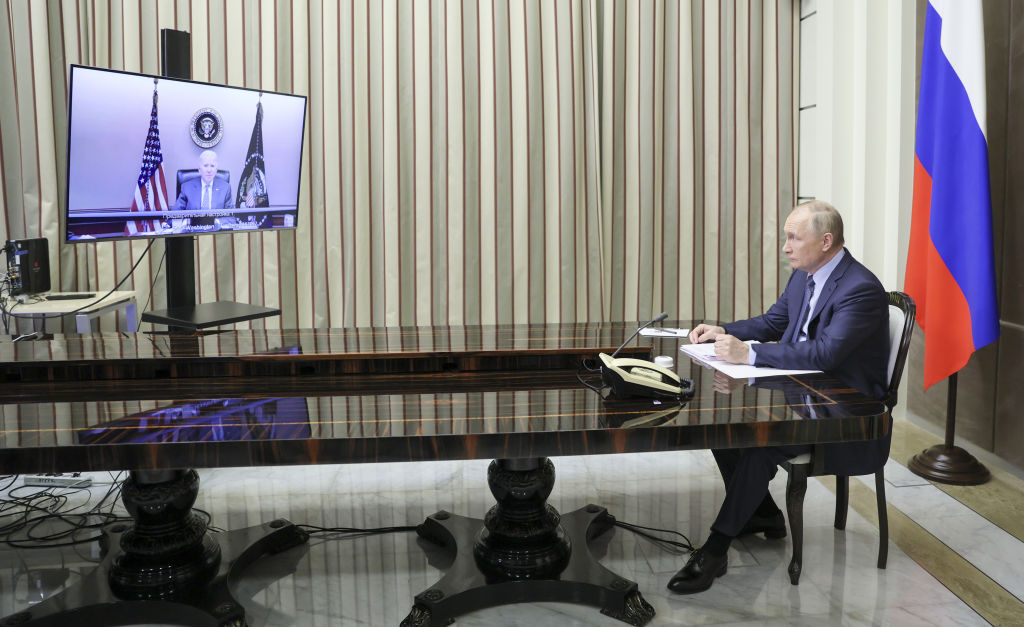 Russia's President Putin and US President Biden