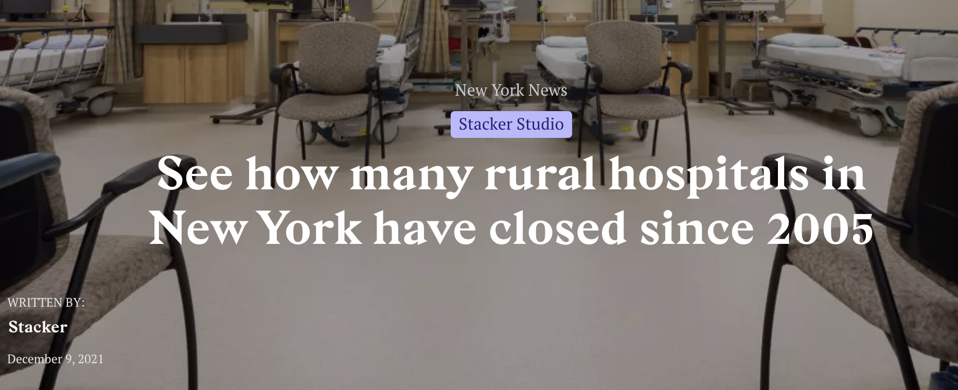 Stacker's series about rural hospital closures in various states across the country