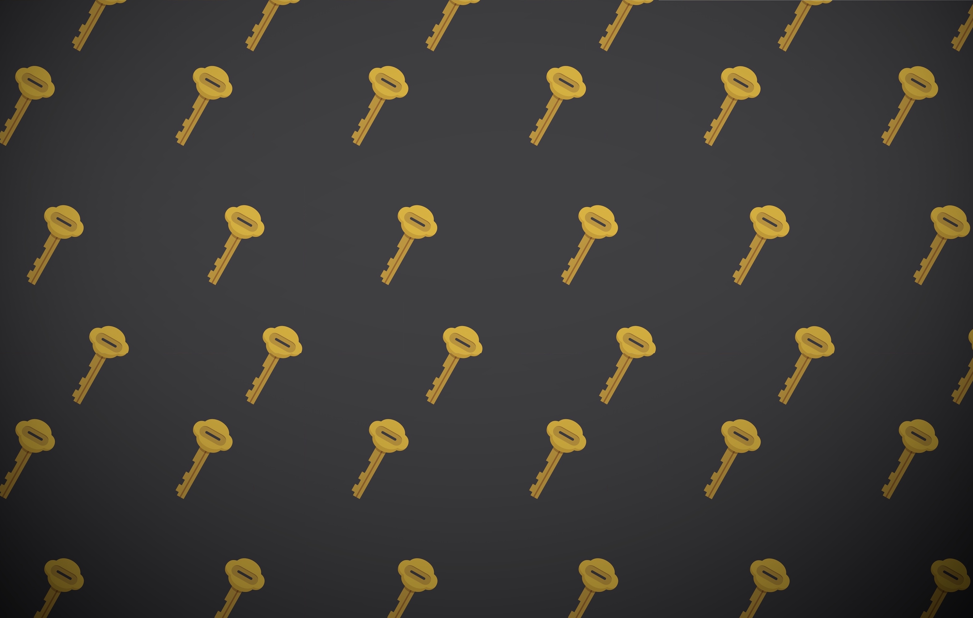 Keys on a patterned dark background