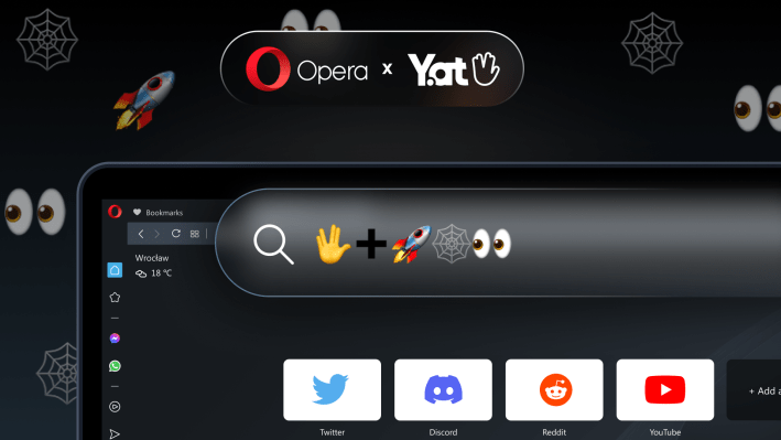 Opera partners with Yat to enable emoji-based web addresses – TechCrunch