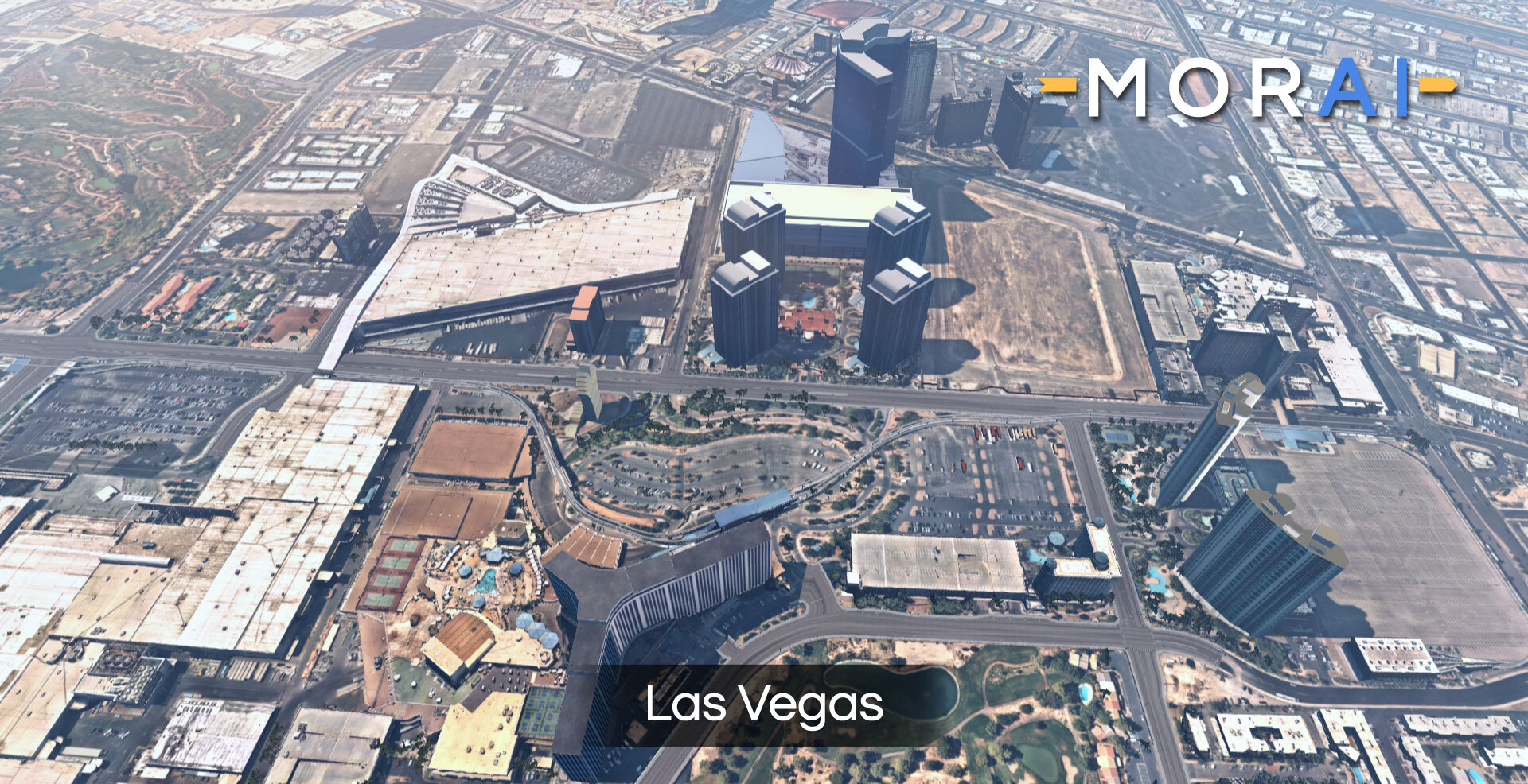 Digital Twin Environment developed by Morai SIM - Las Vegas, NV