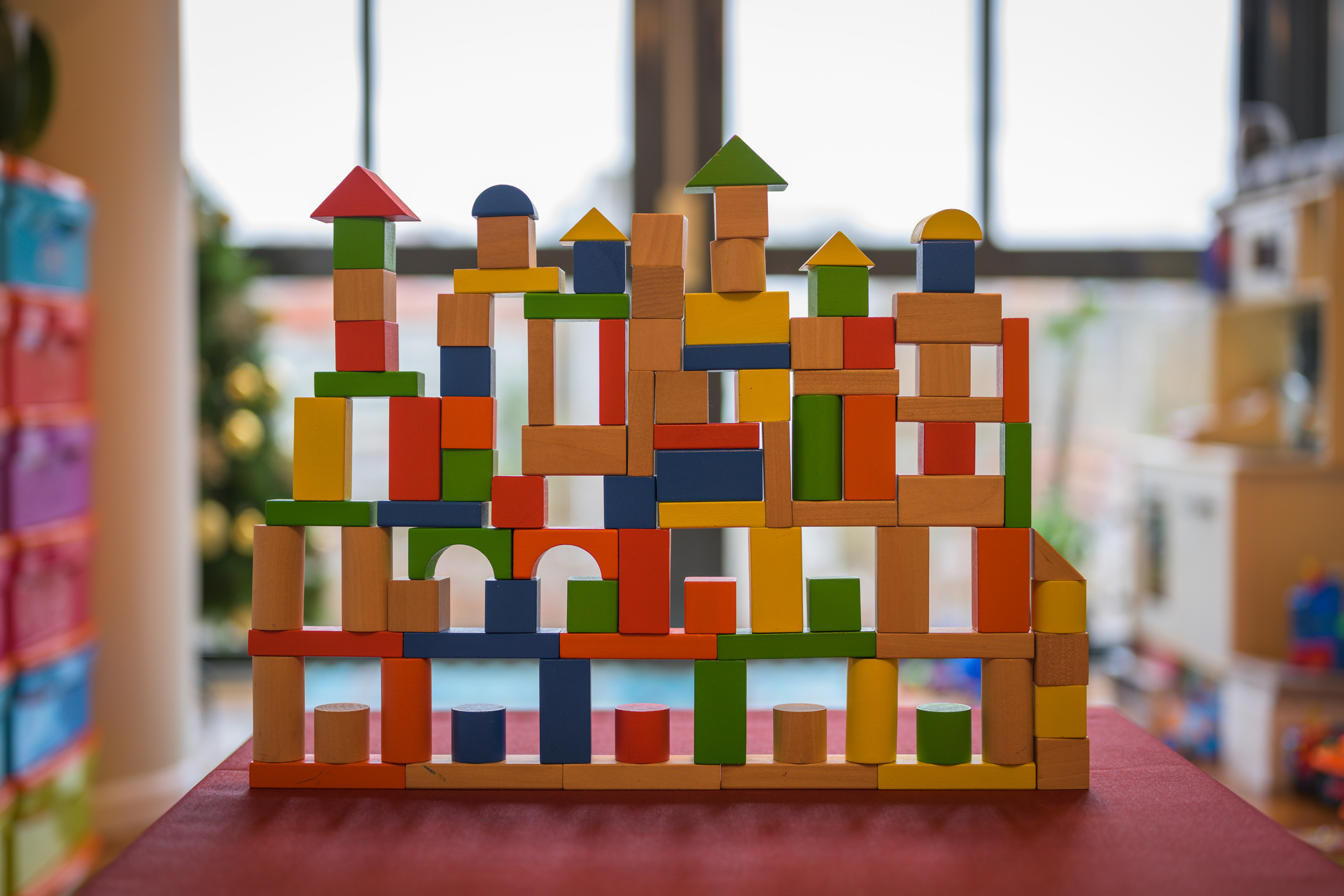 Building made from blocks