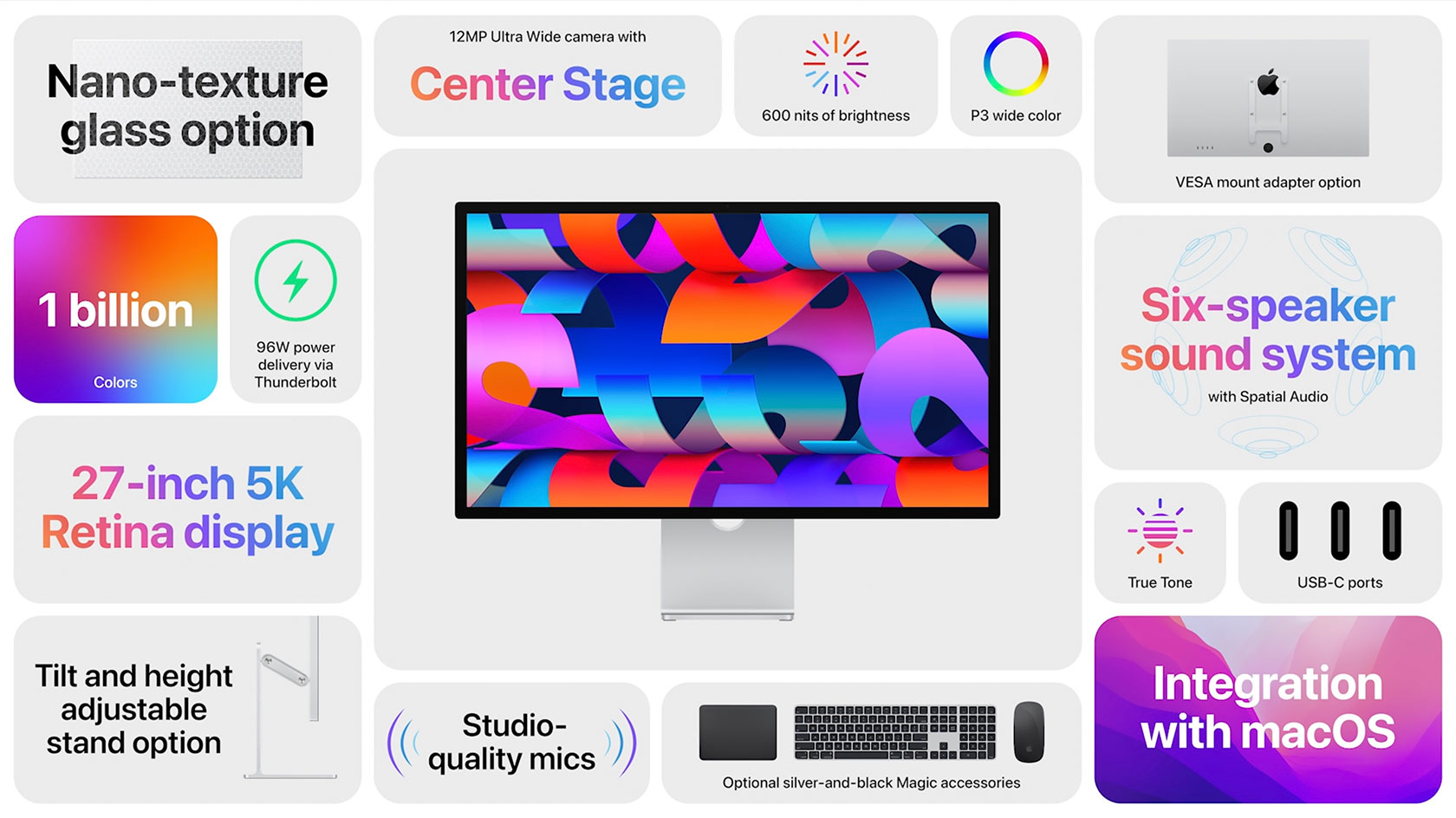 Apple's brand new 27-inch Studio Display is basically a bodiless iMac |  TechCrunch