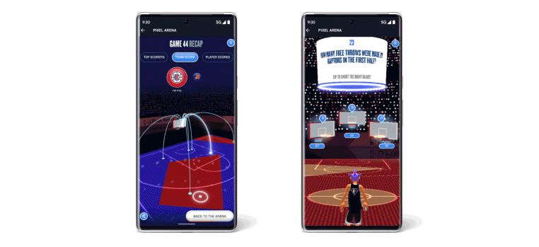 Google teams up with the NBA to host a ‘virtual’ Pixel Arena inside the NBA App – TechCrunch