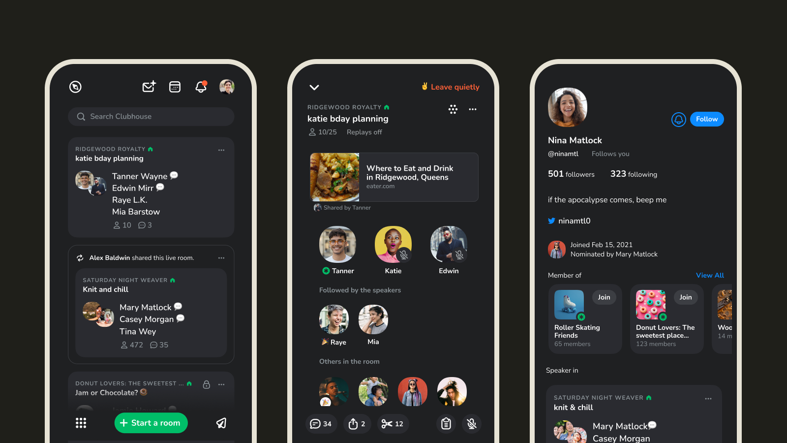 Clubhouse starts rolling out dark mode on iOS and Android | TechCrunch