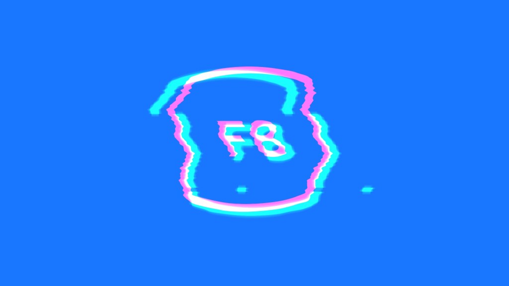 f8 logo glitched