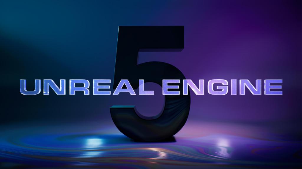 Unreal Engine 5 in stylized type.