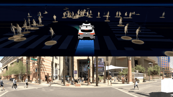Waymo simülatörü şehir merkezi anka kuşu