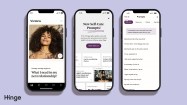 Hinge’s latest feature aims to help users spark conversations about self-care Image