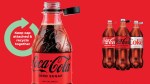 Coca-Cola bottle with cap that stays attached