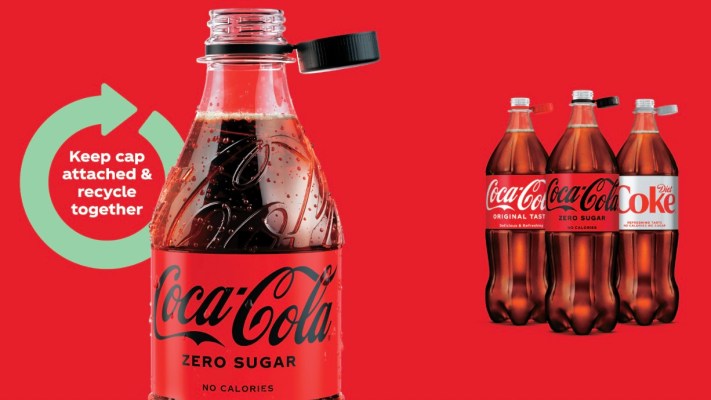 La tapa de la botella adjunta de Coca-Cola es el fondo del lavado verde hokey – TechCrunch