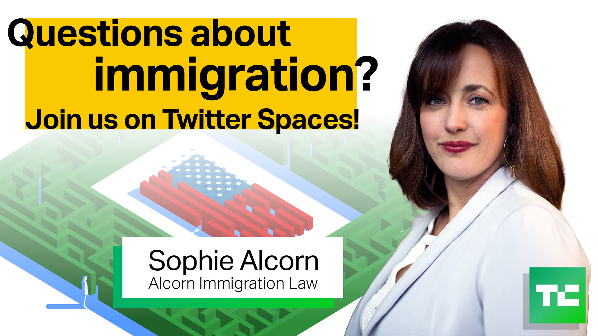 TechCrunch columnist Sophie Alcorn will join a TechCrunch + Twitter Space on Tuesday, May 24th.