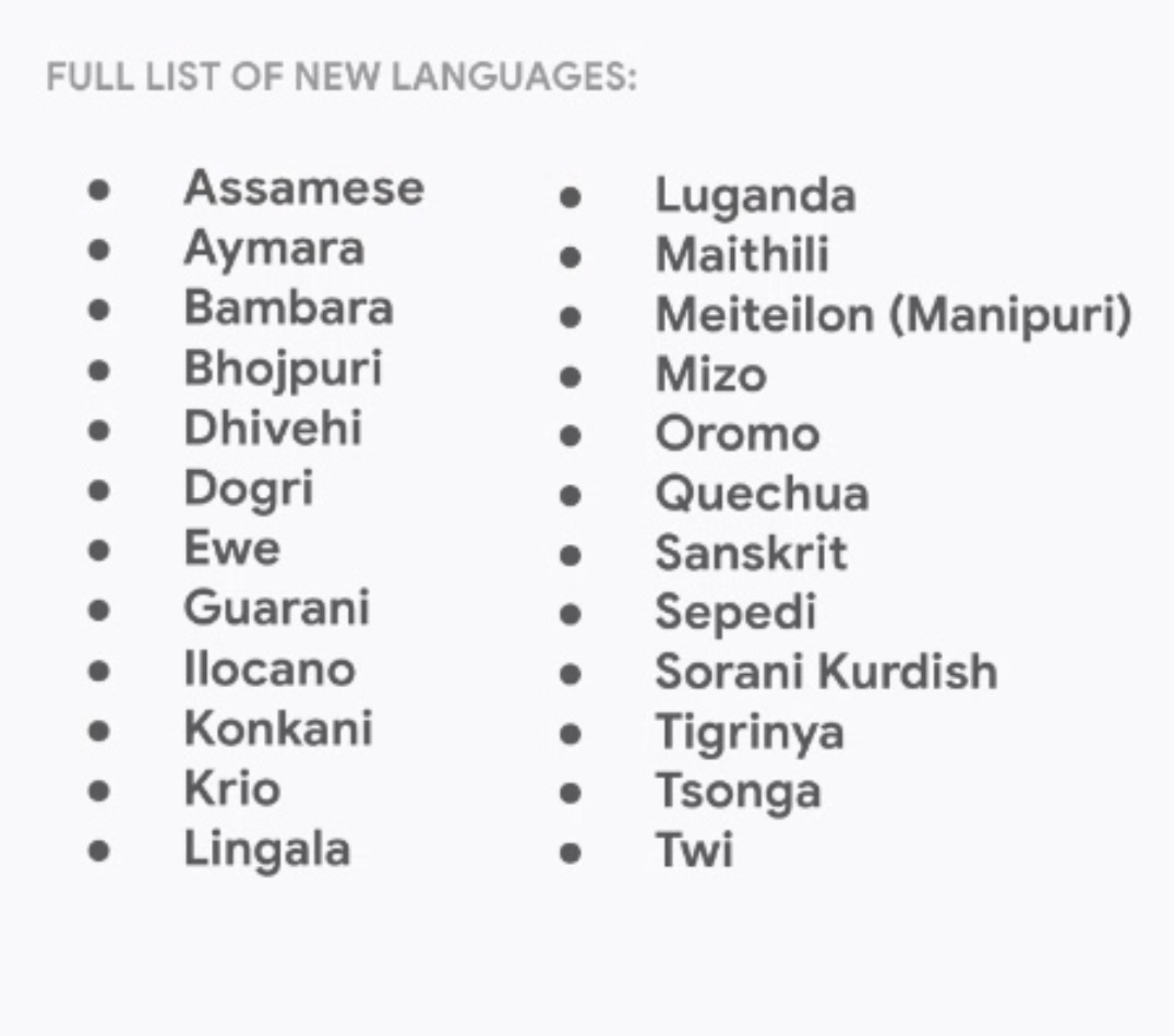 Google Translate adds 24 new languages, including its first indigenous languages of the Americas