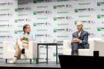 Berkeley Lab's Dr. William Collins and TechCrunch's Harri Weber on stage at TC Sessions: Climate