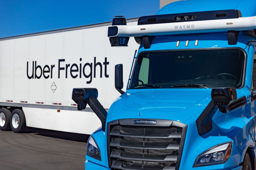 uber freight class 8 truck powered by waymo via