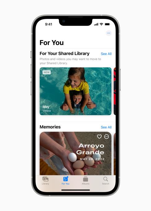 Shared Photo Library coming to iOS 16