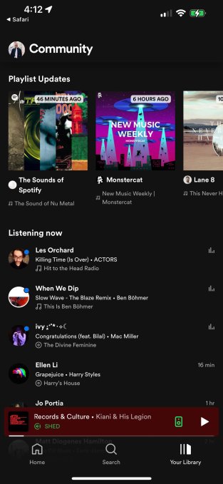 Spotify is developing ‘Community,’ a new place to see your friends’ activity in the mobile app - TechCrunch (Picture 1)