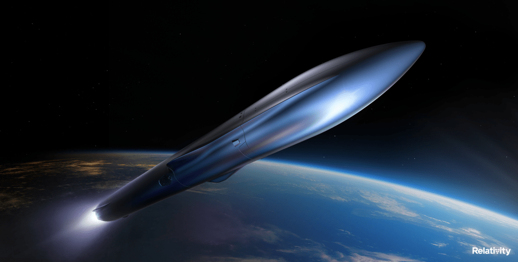 A rendering of Relativity Space Terran R rocket