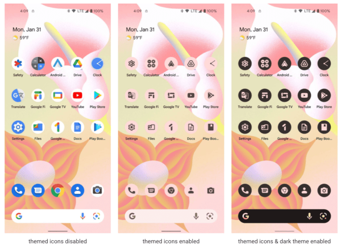 Themed icons