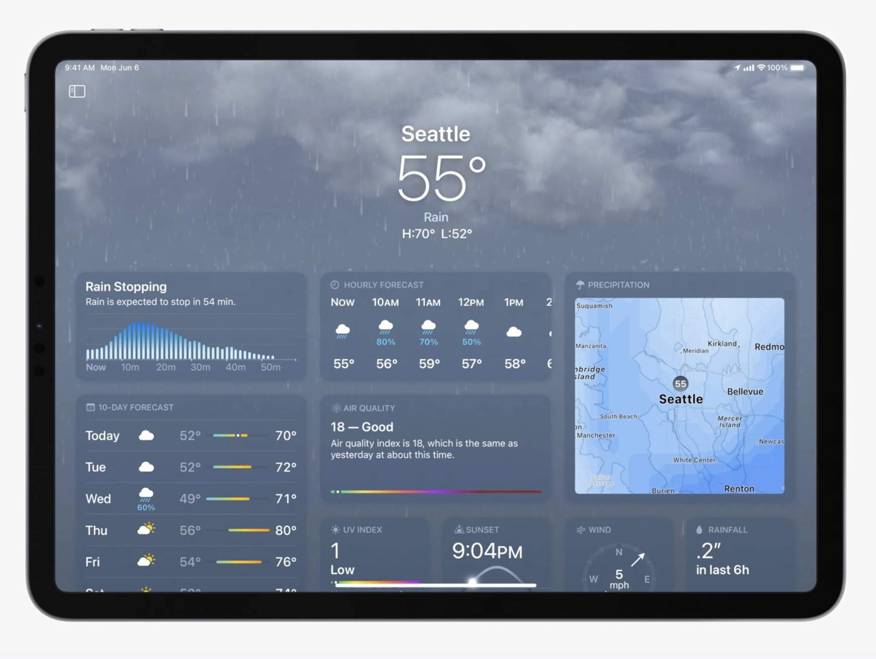 Finally, Apple's iPad has a default weather app | TechCrunch