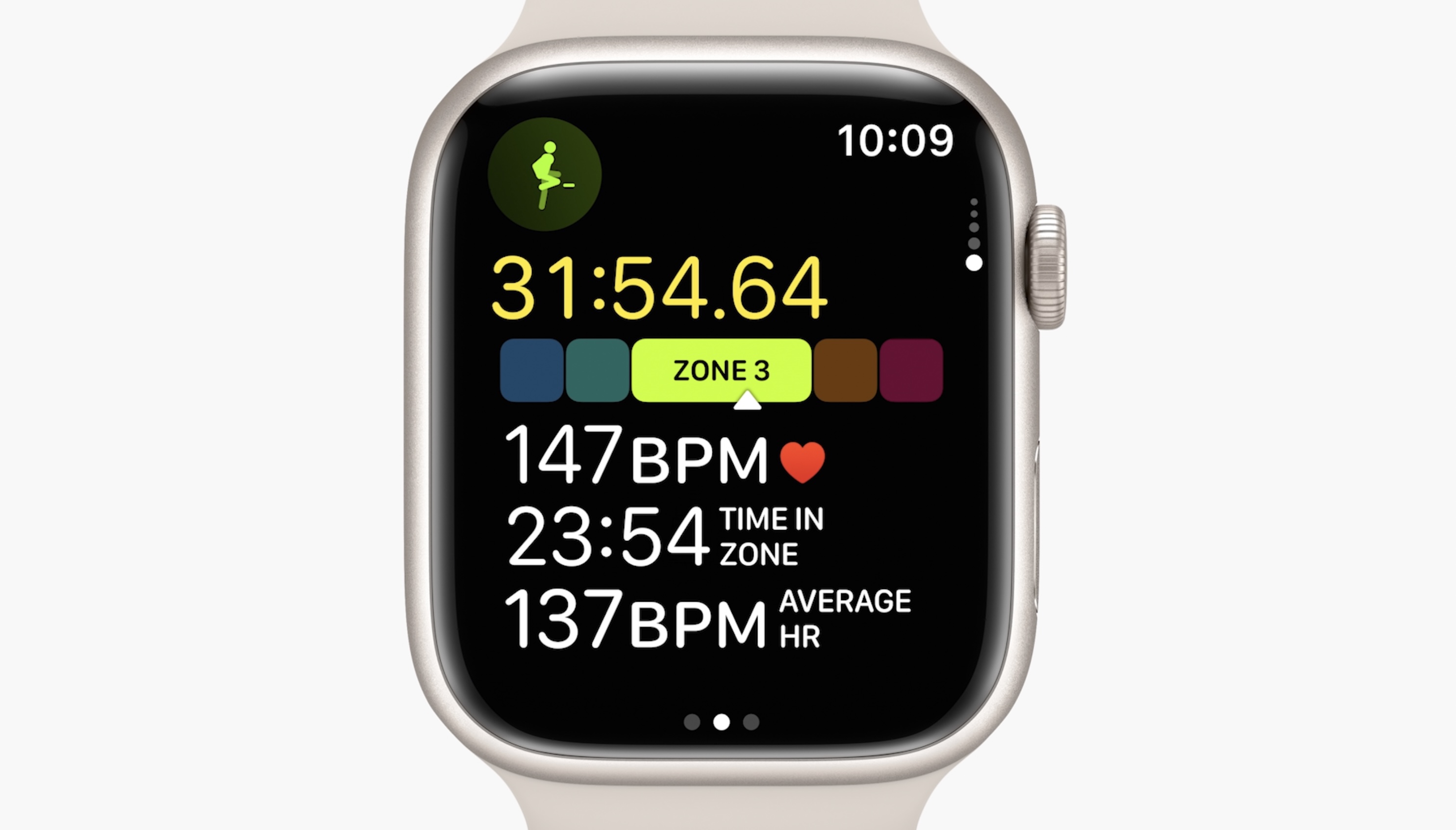 Apple Watch heart rate zone monitoring