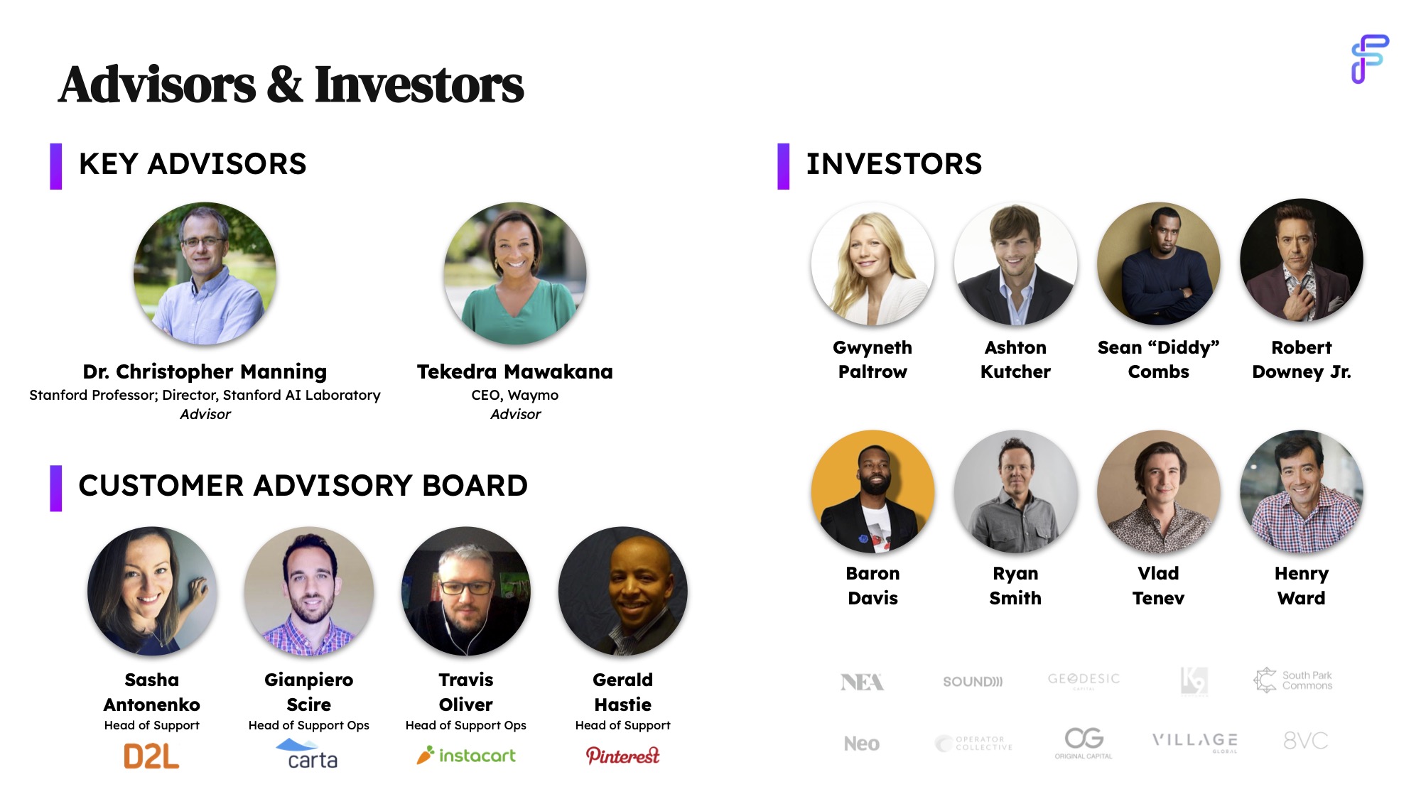 Investor slide