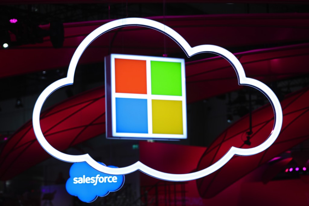 Salesforce and Microsoft logos