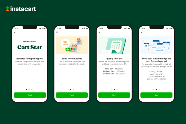 Instacart’s new rewards program gives shoppers exclusive early access to orders ..