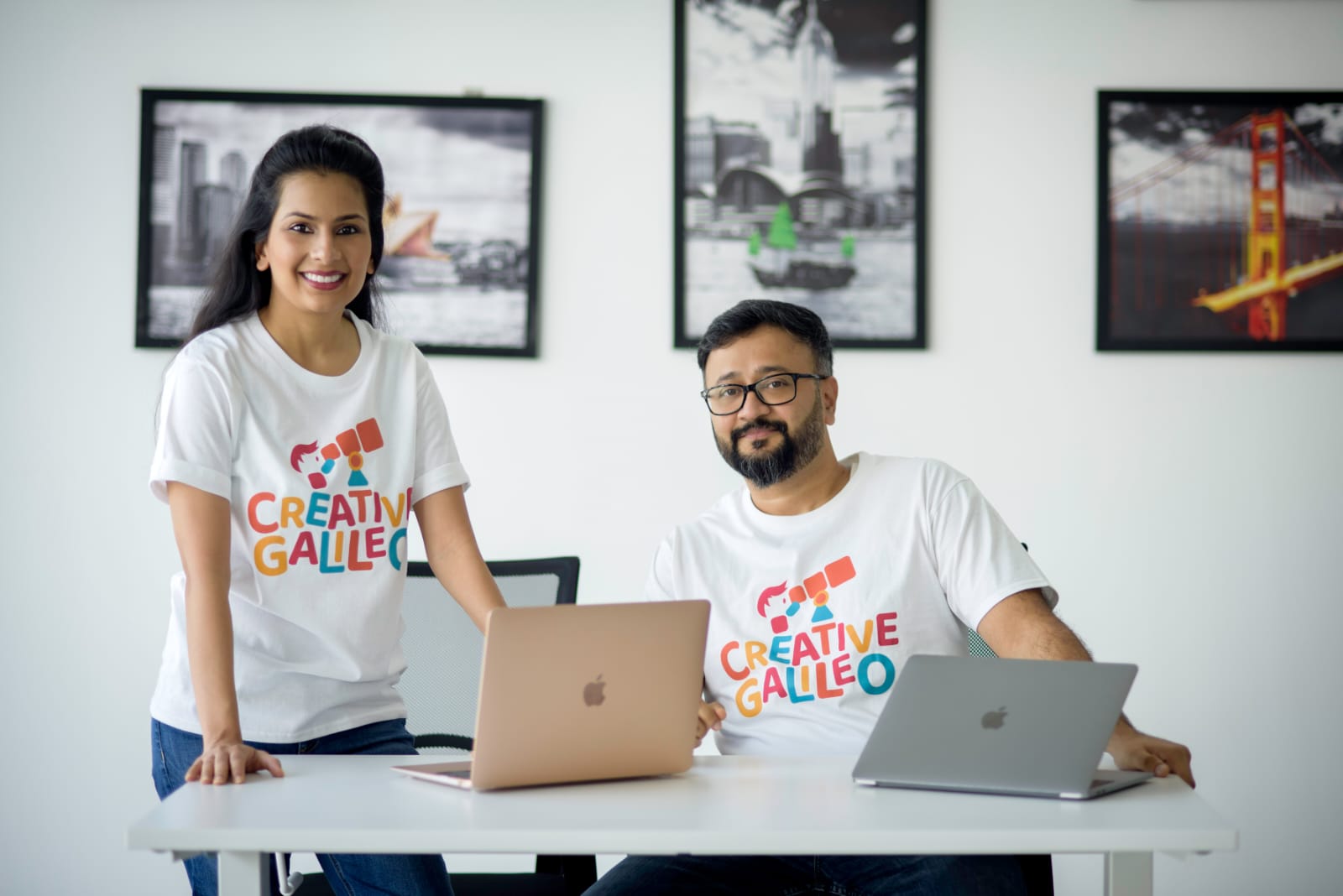 Prerna A Jhunjhunwala dan Nikhil Naik, pendiri Creative Galileo
