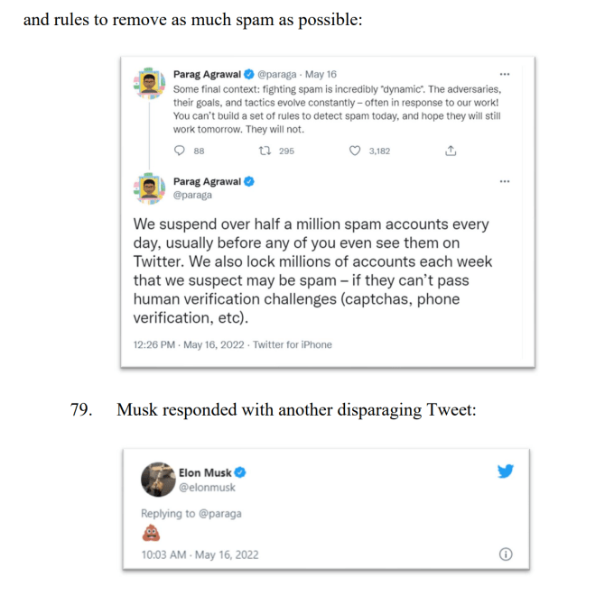 Elon Musk répond au PDG de Twitter Parag Agrawal avec un emoji caca sur Twitter