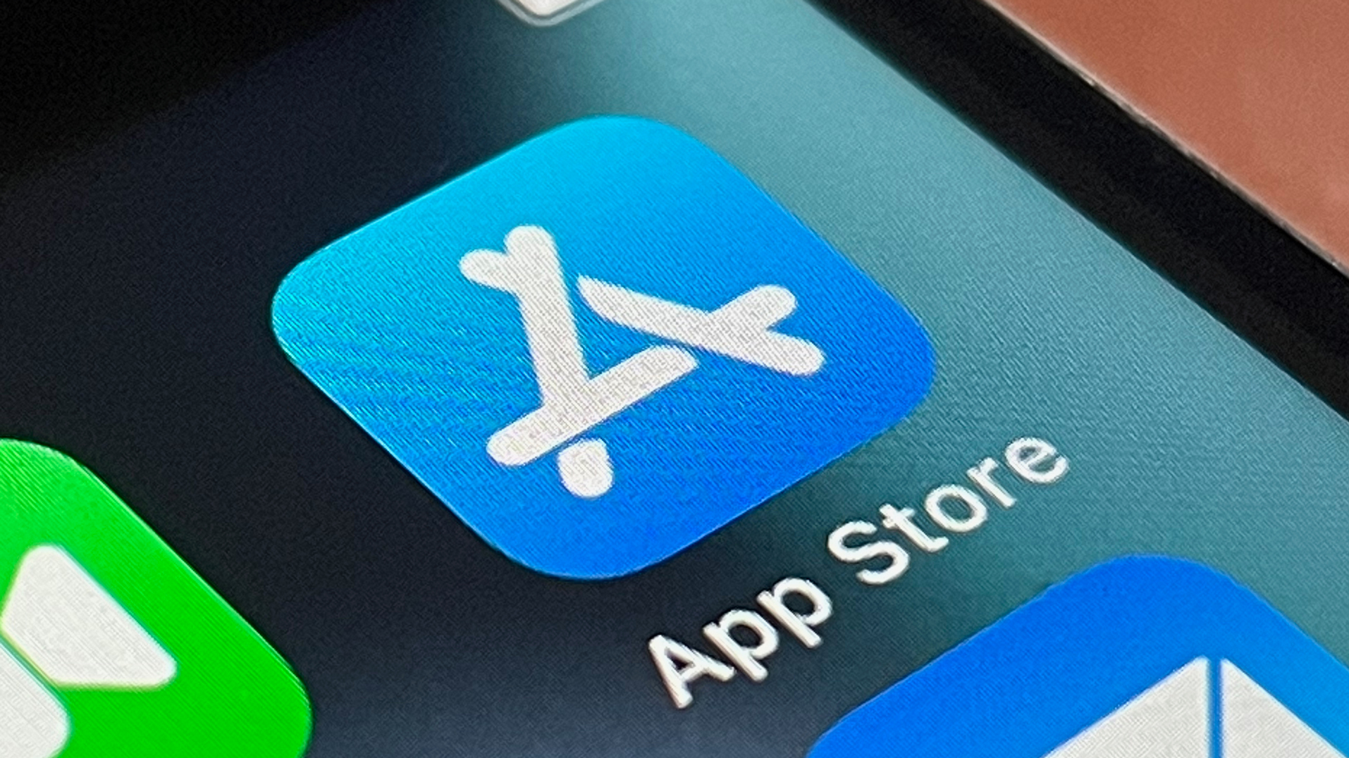 App Store icon on iPhone screen
