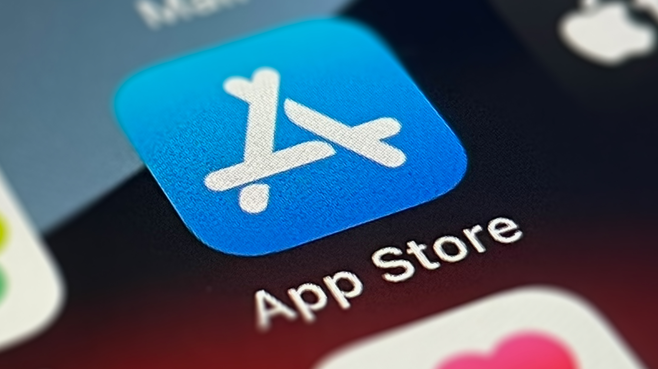 App Store icon on iPhone screen