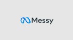 Meta logo altered to read "Messy", logo mark is wavy