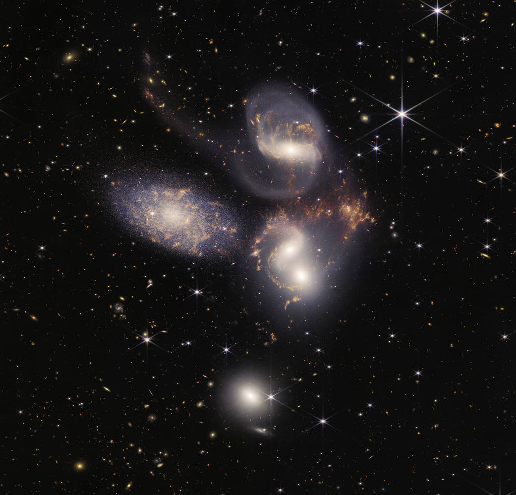 quinteto de Stephan Telescópio Espacial James Webb