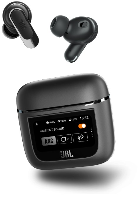 439258 Black Tour Pro 2 732cee original 1660640111 - JBL’s new earbuds have a case with touchscreen, because we don’t have enough displays – TechCrunch