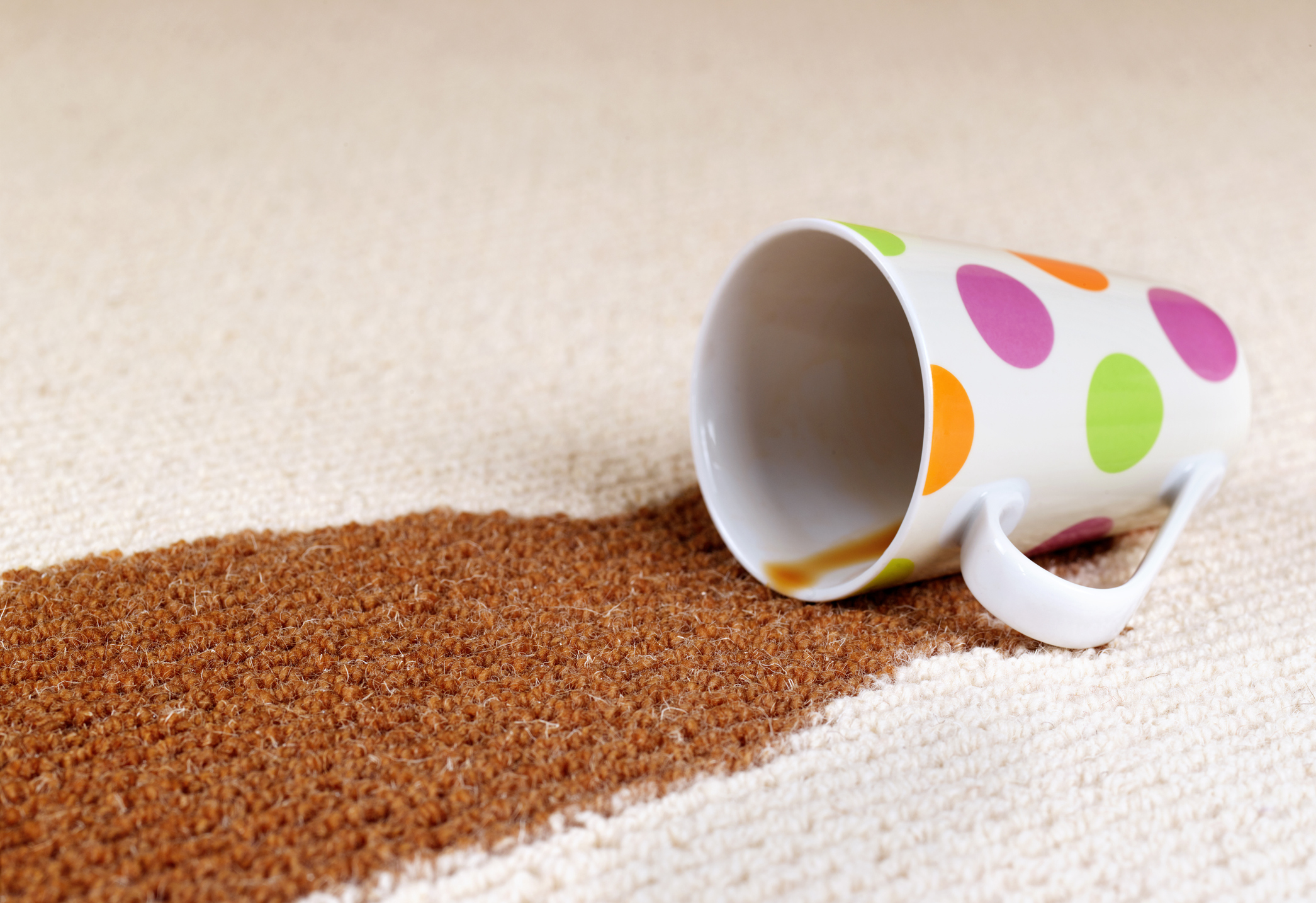 coffee spilled on carpet;  Communication with crypto communities
