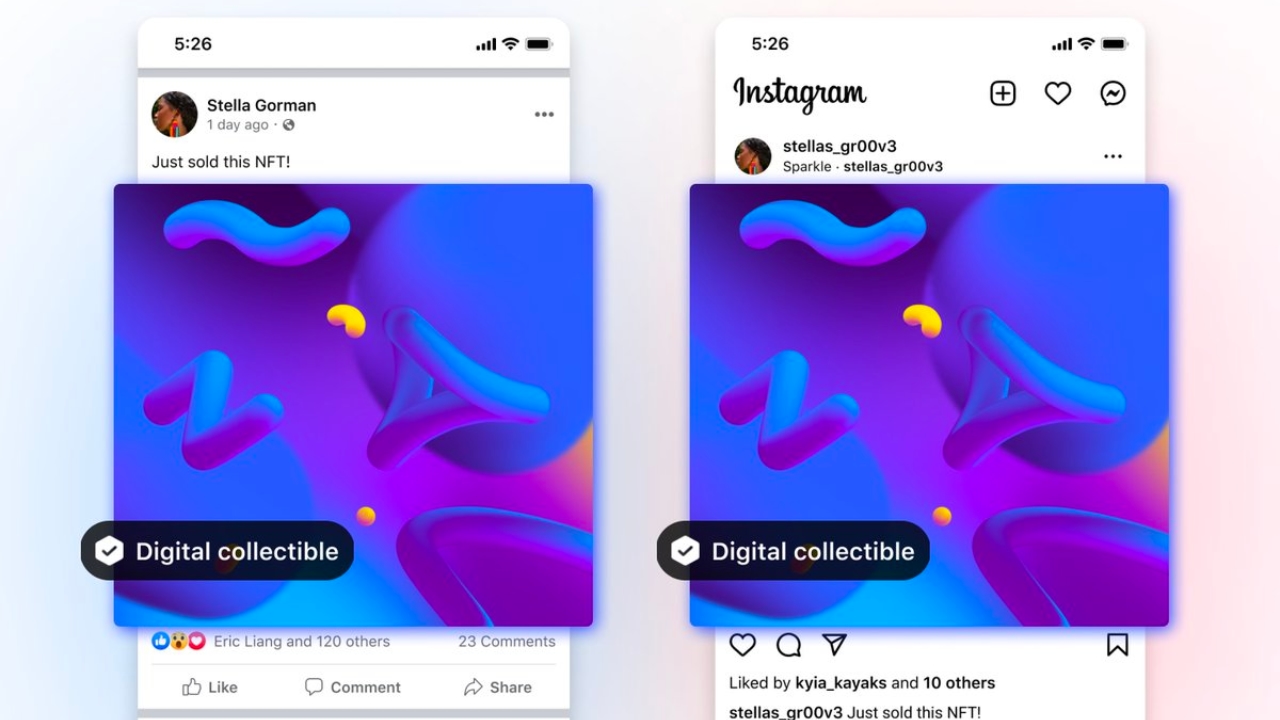 Meta now lets you post your NFTs on both Facebook and Instagram