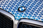Close-up view of the hood of BMW's hydrogen X5