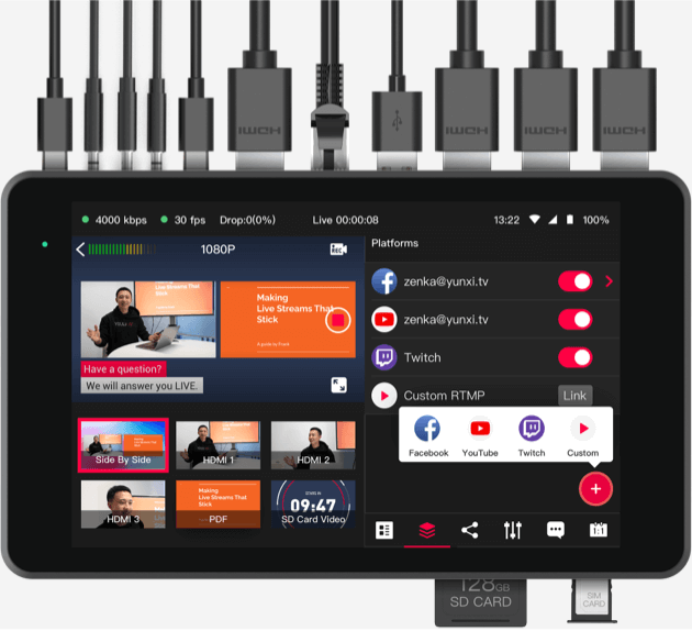 The YoloBox Pro is a one-stop shop for your live video productions