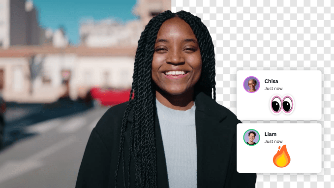 Canva Video's background removal feature