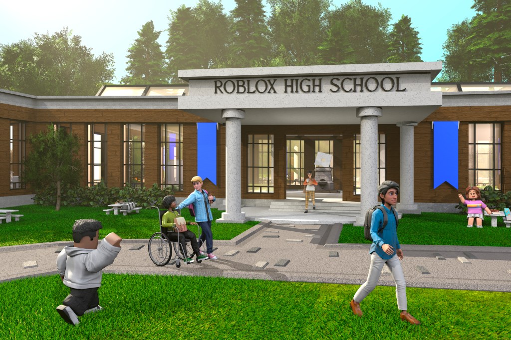 Roblox high school exterior