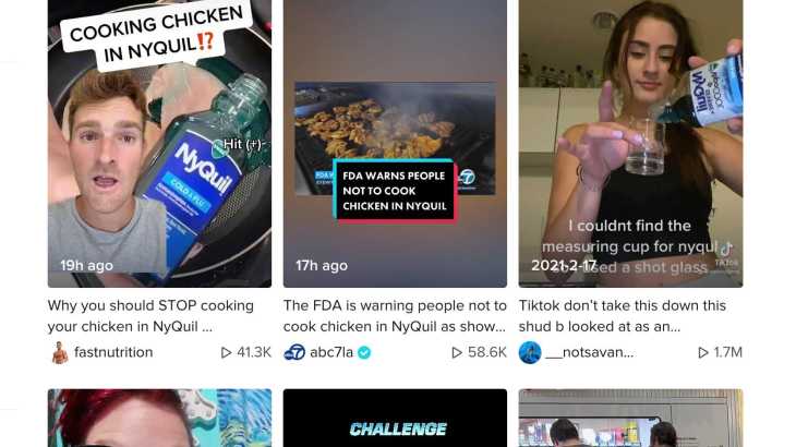 NyQuil chicken isn’t actually a TikTok trend