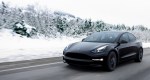 Tesla Model 3 in Snow