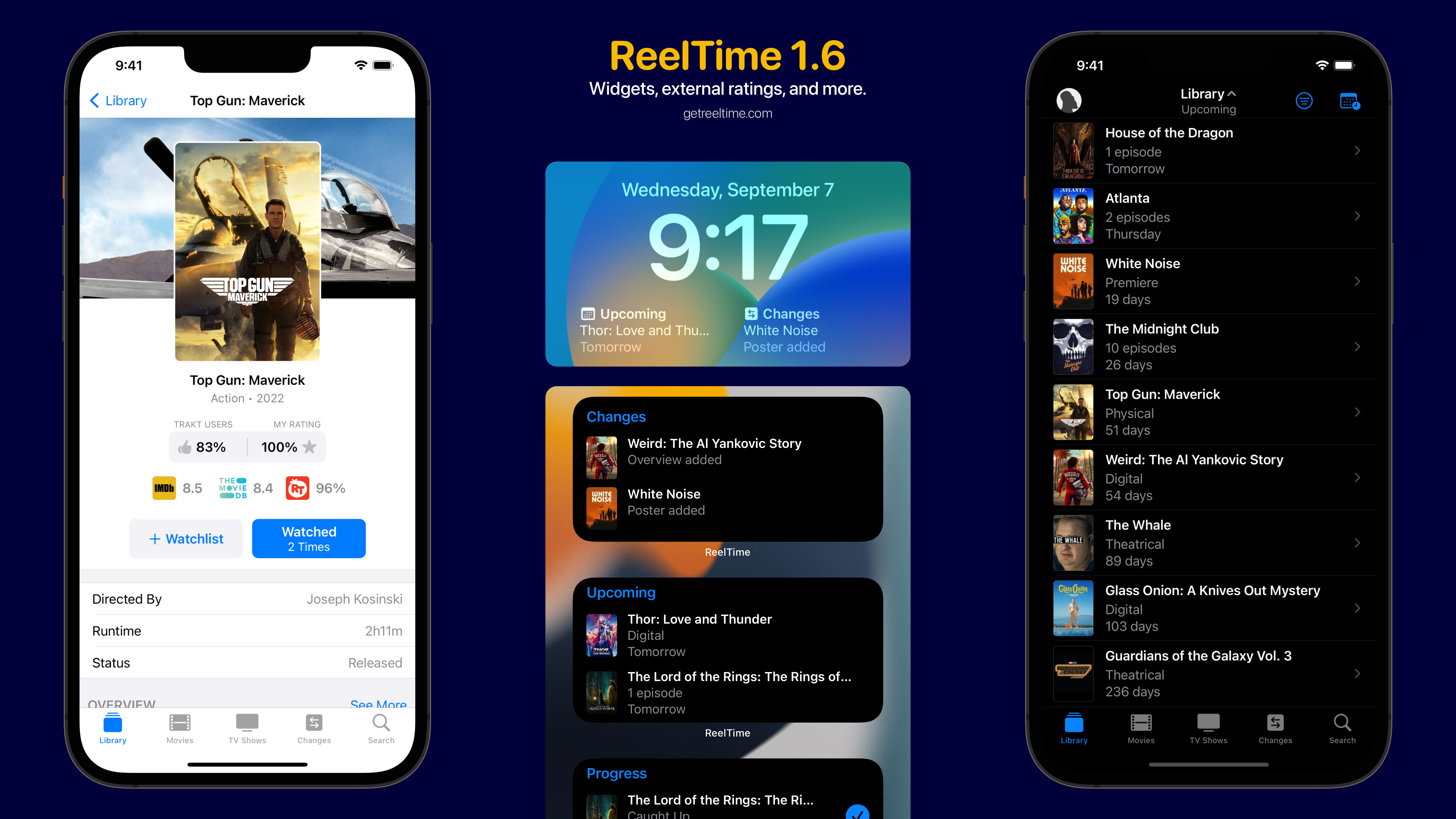 Movie and TV app ReelTime helps you track your viewing, check ratings and more