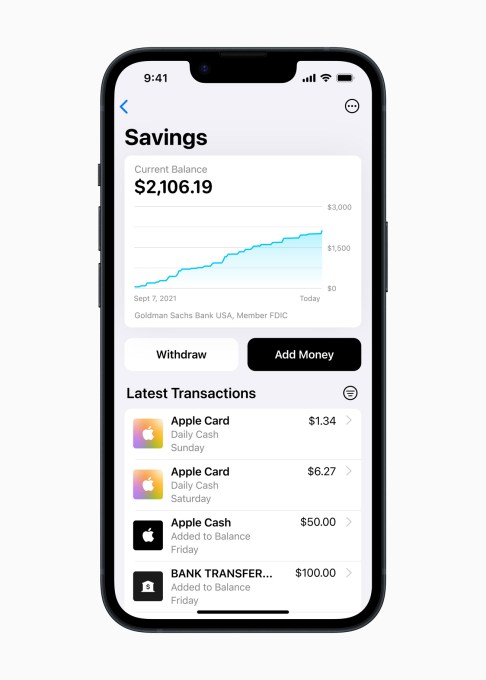 Apple partners with Goldman Sachs to introduce high-yield savings accounts for Apple Card holders