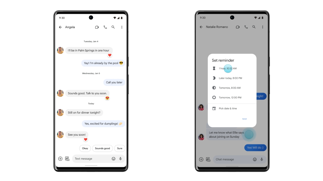 Google Messages adds reaction support for iPhone texts and in-app reminders  | TechCrunch