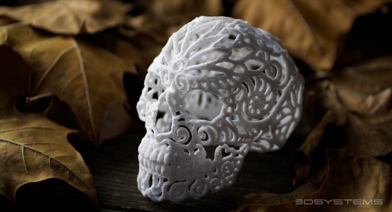 3d-printed sugar skull