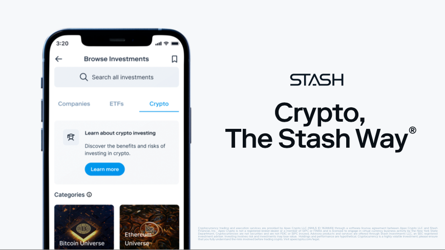 Stash's new crypto offering