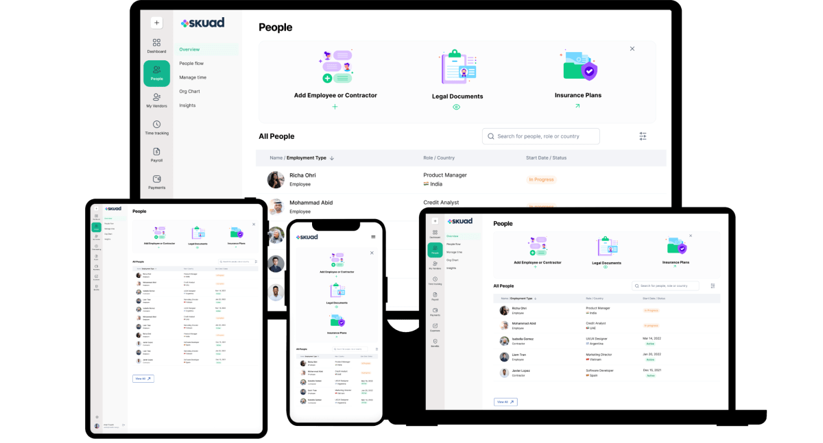 Skuad manages hiring and compliance for building distributed teams